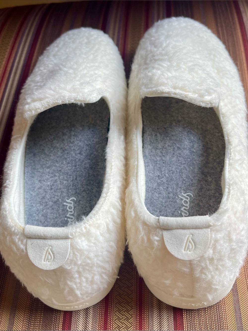 NEW ALLBIRDS SUPER SOFT ZQ MERINO WOOL LOUNGER FLUFFS SLIP-ON SIZE 8 WHITE - Picture 9 of 17
